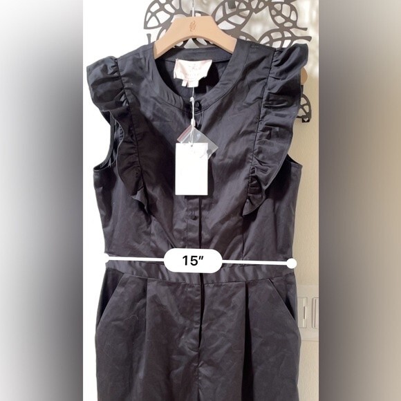 Gal Meets Glam Collection Kierra Jumpsuit in Black 10 NWT - Picture 6 of 14